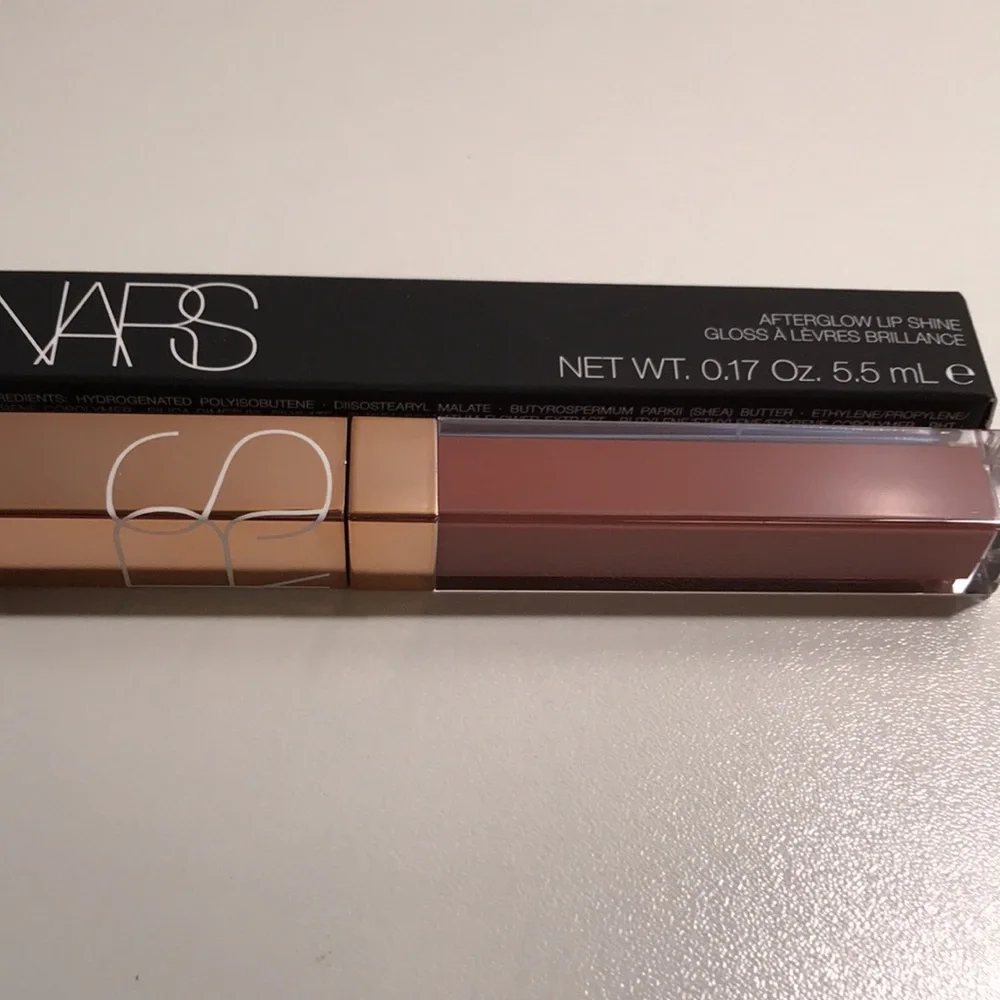 NEW NARS Afterglow Lip Shine Gloss in Nympho